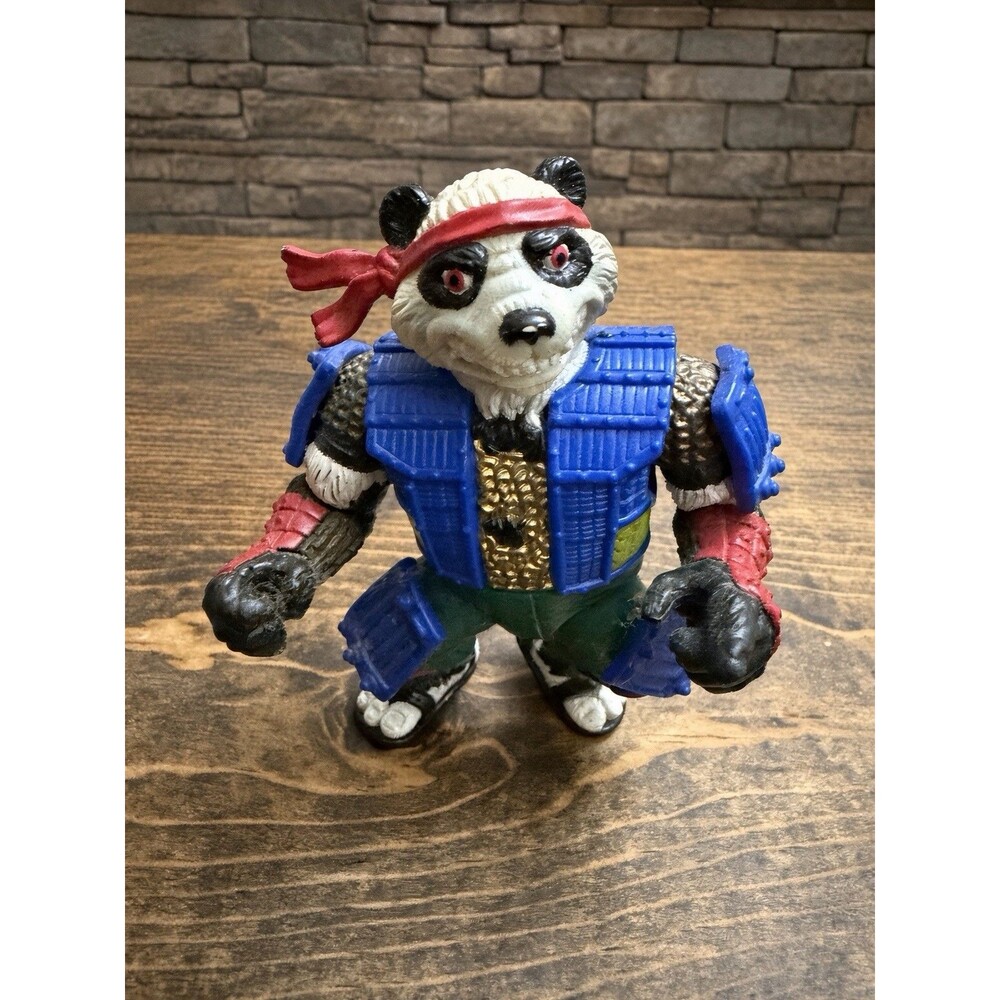 TMNT Mutant Ninja Turtles Panda Khan 5" Action Figure Playmates 5108 1990